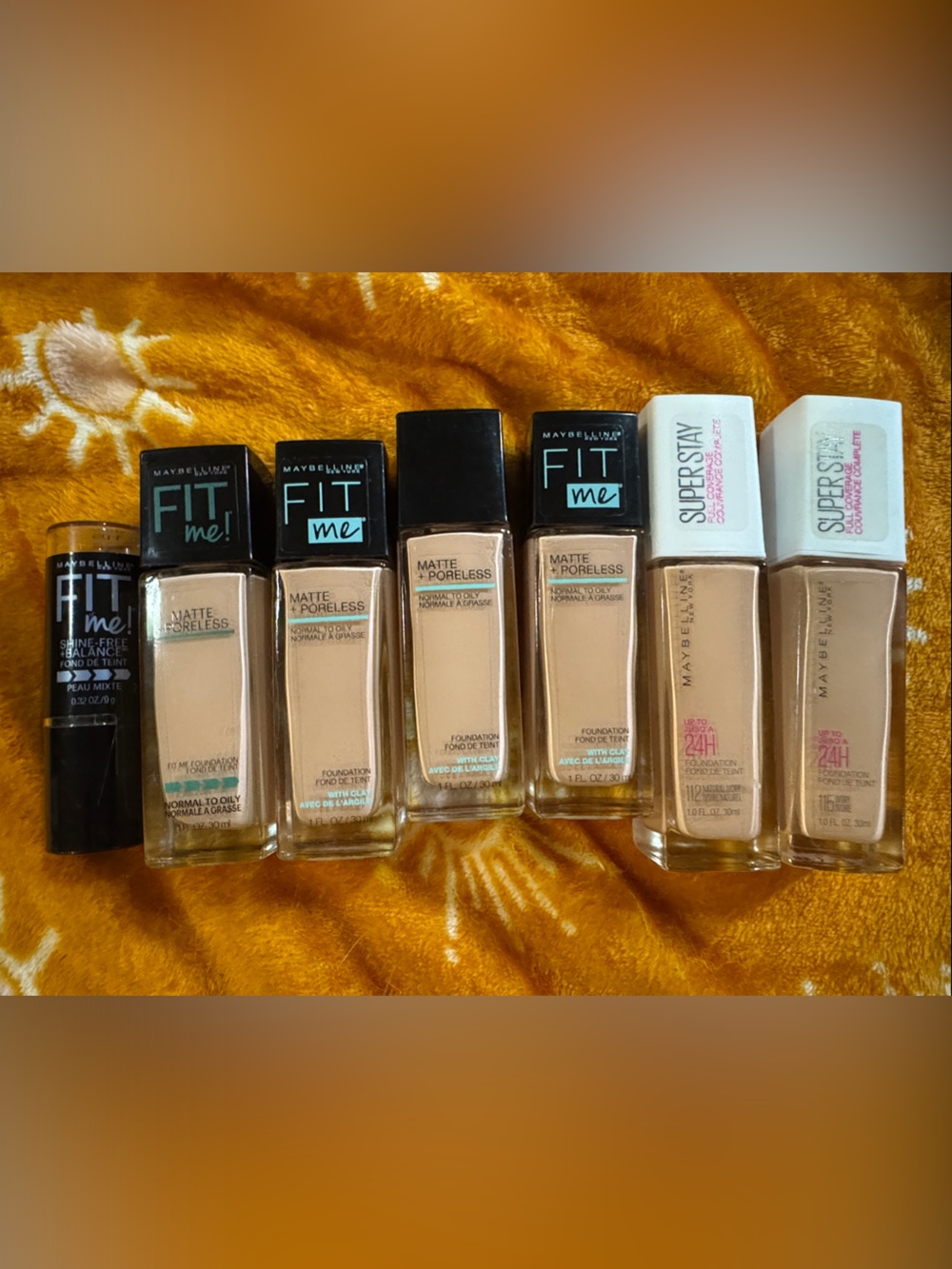 Maybelline Fit Me & Super Stay Liquid Foundations - Beige/Tan Tones